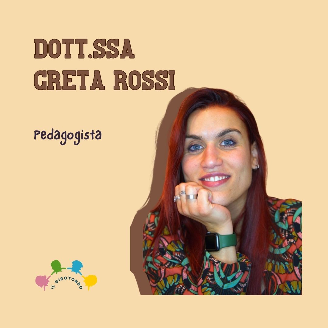 Ritratto della Dott.ssa Rossi Greta, pedagogista presso lo Studio il Girotondo
