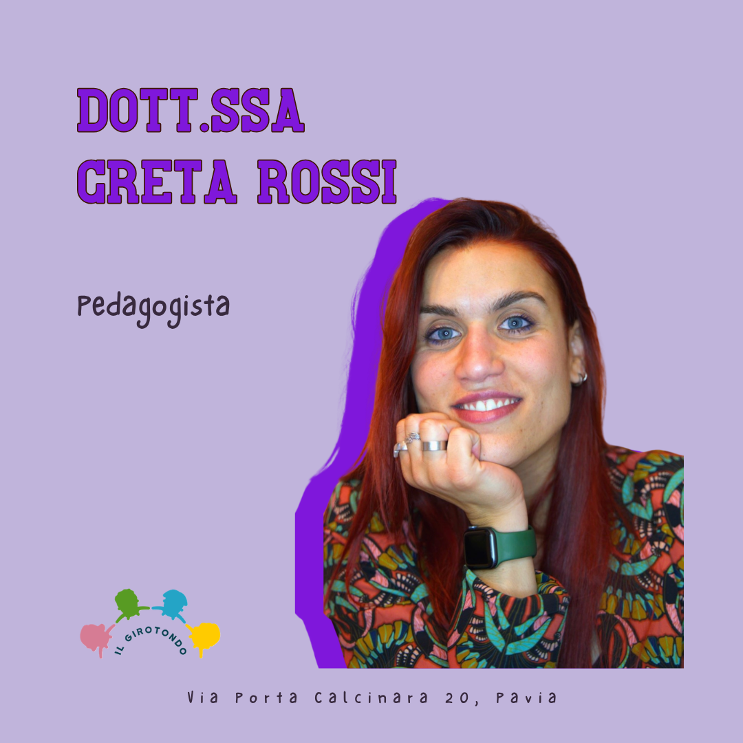 Ritratto della Dott.ssa Greta Rossi, pedagogista presso lo Studio il Girotondo a Pavia