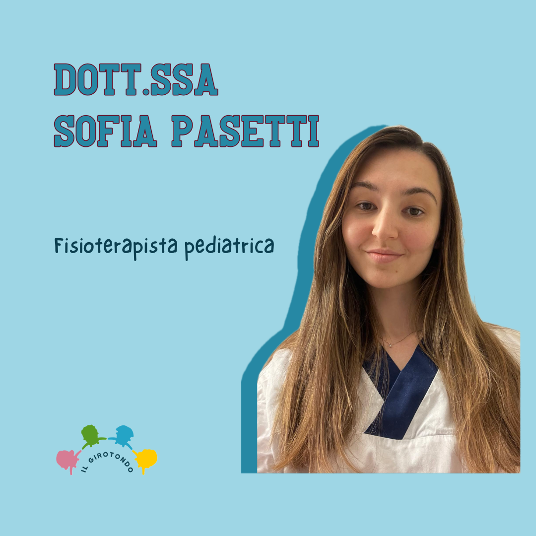 Ritratto della Dott.ssa Sofia Pasetti, fisioterapista pediatrica presso lo Studio il Girotondo a Pavia