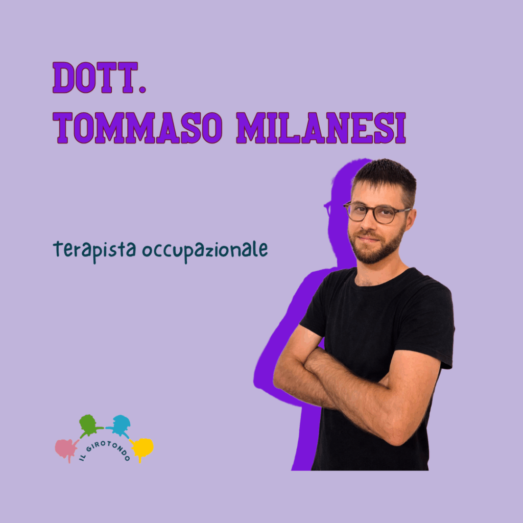 Ritratto della Dott. Tommaso Milanesi, terapista occupazionale presso lo Studio il Girotondo a Pavia